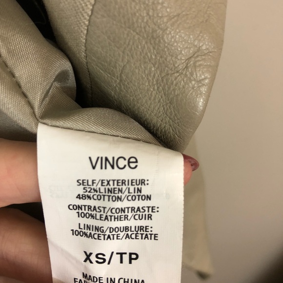 Vince Leather and Canvas Vest - Picture 6 of 7